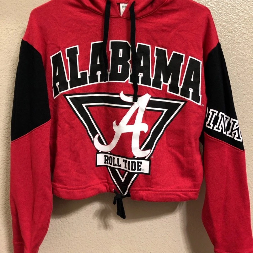 MAJOR ISO! Vs pink Alabama crop hoodie